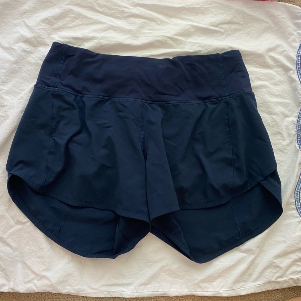 tall navy lulu shorts